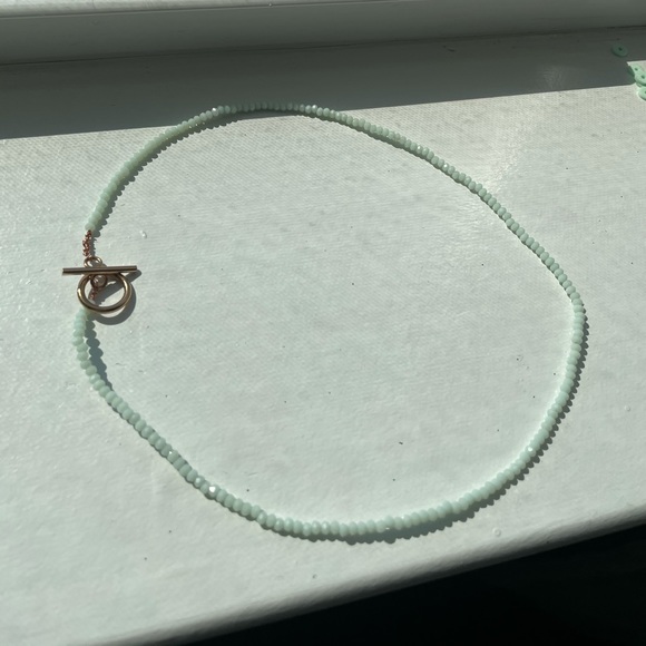 Seafoam Glass Bead Choker - Picture 3 of 3
